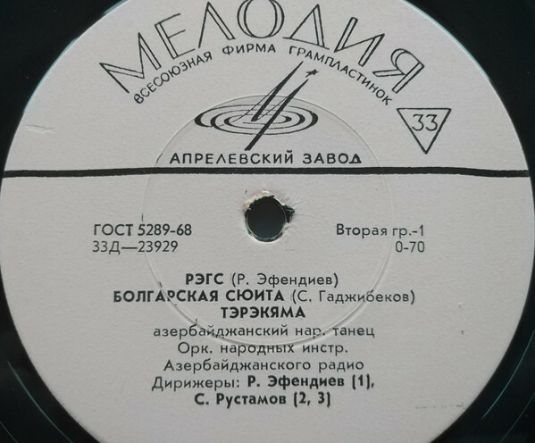 ОРКЕСТР НАР. ИНСТРУМЕНТОВ АЗЕРБАЙДЖАНСКОГО РАДИО п/у С. Рустамова