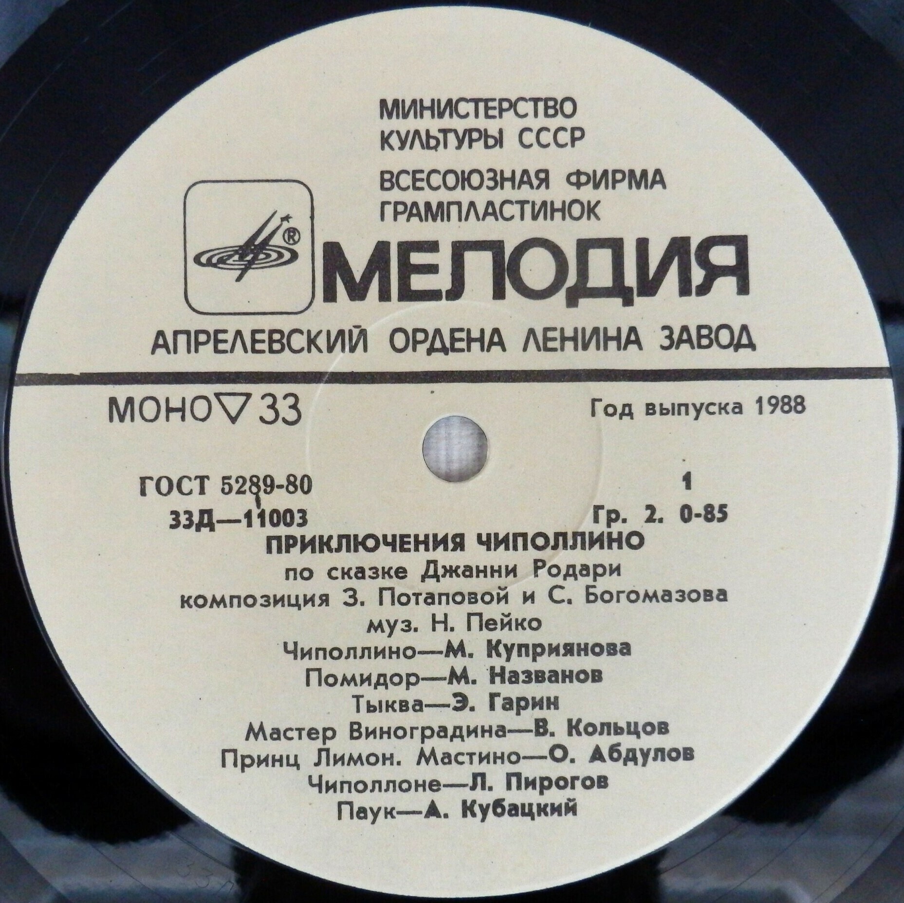 Джанни Родари. Приключения Чиполлино