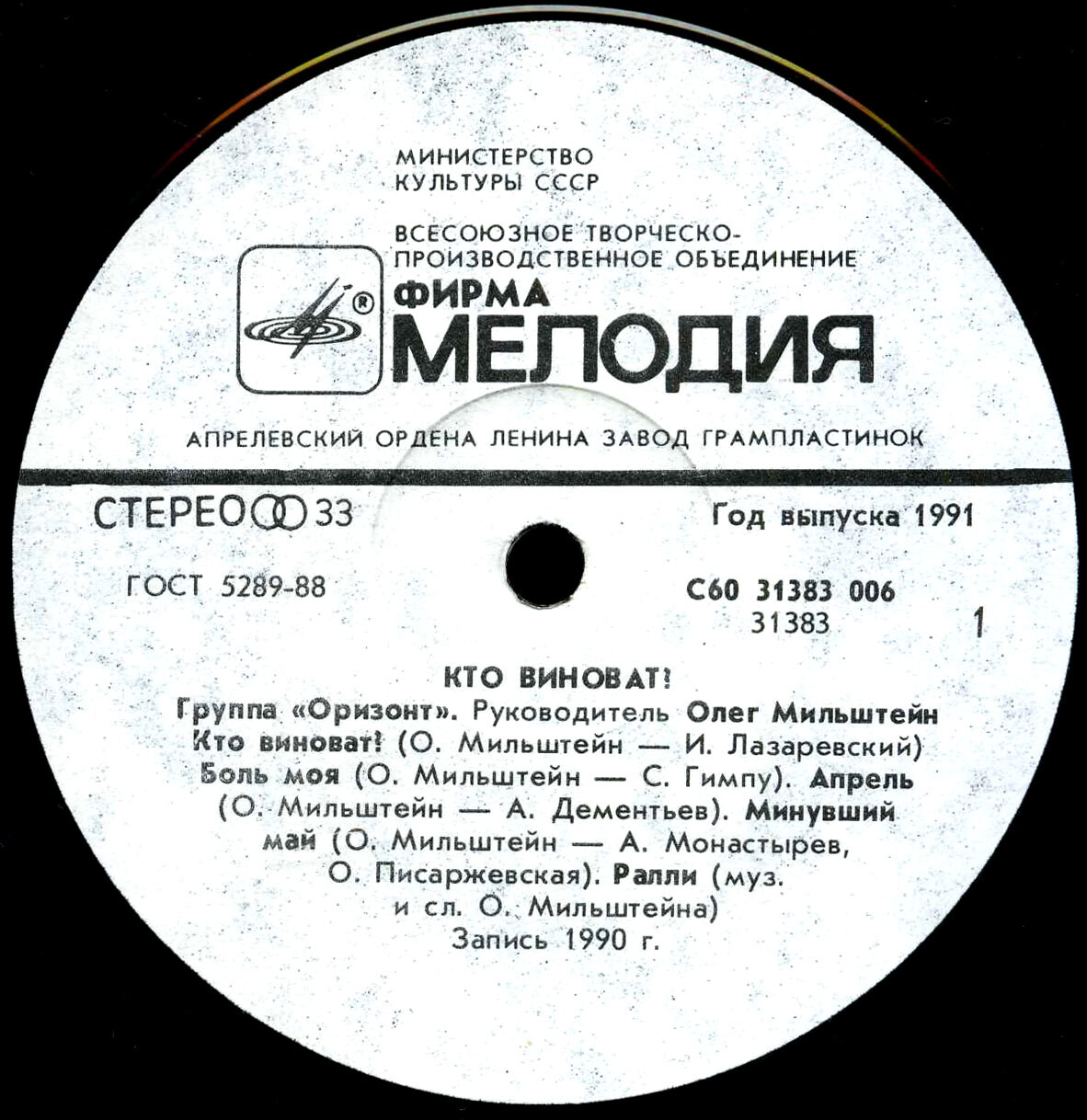 Группа ОРИЗОНТ «Кто виноват?». Руководитель Олег Мильштейн