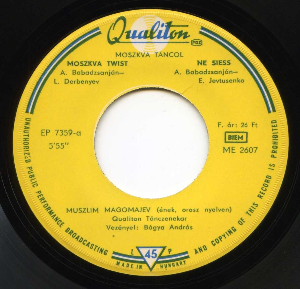 Moszkva tancol. Enekel Muszlim Magomajev