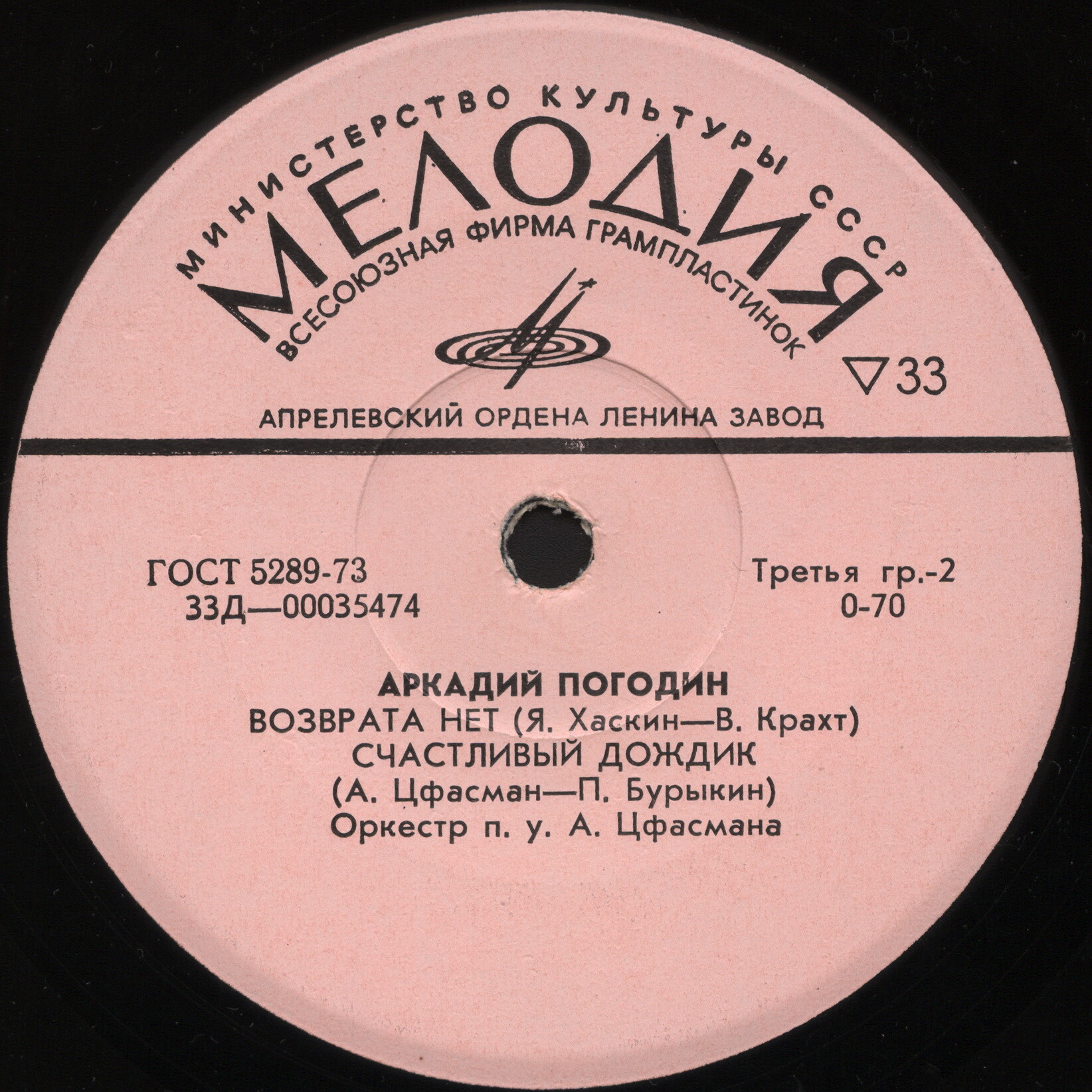 Поёт Аркадий ПОГОДИН
