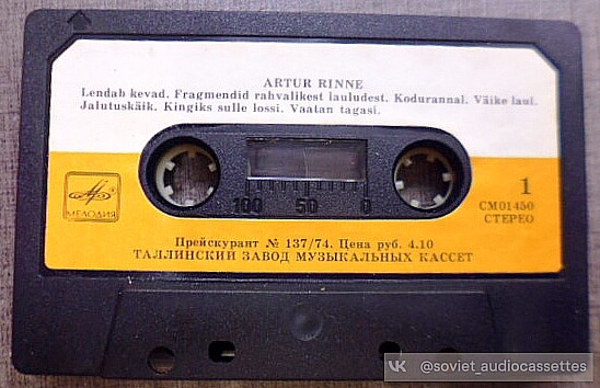 Поет Артур Ринне