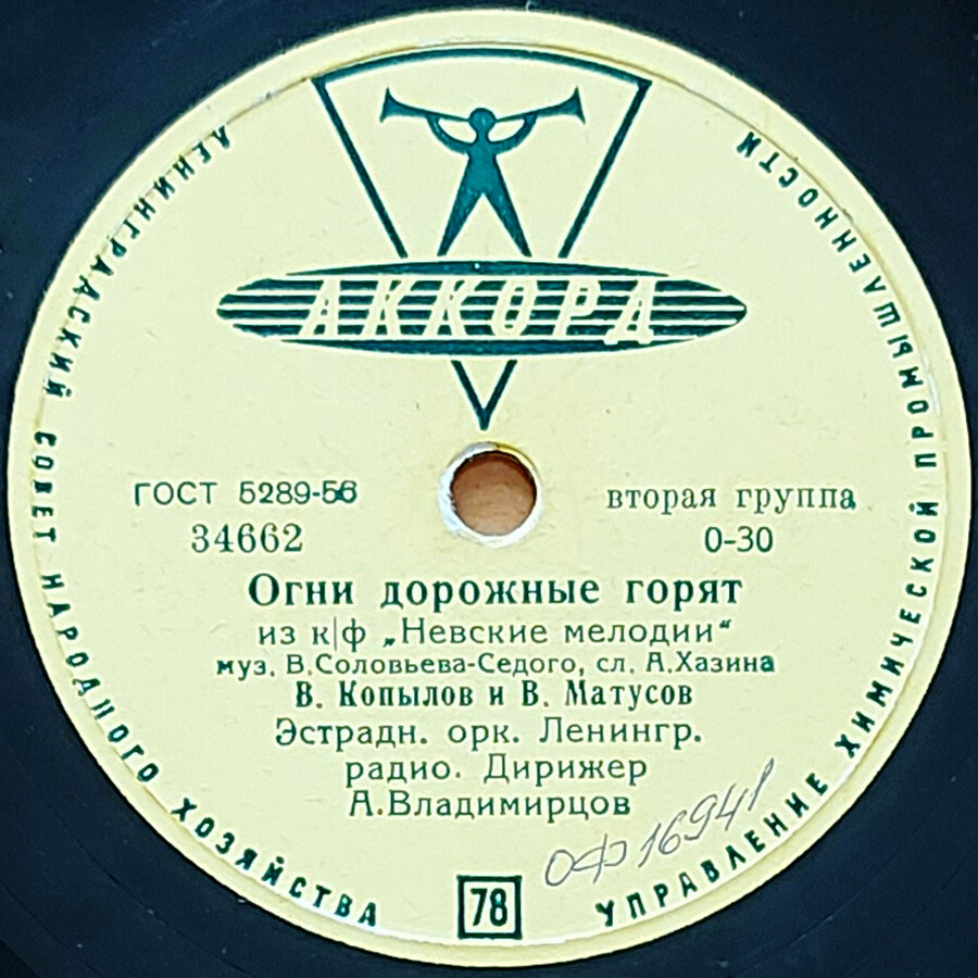 В. Копылов и В. Матусов - Песня о тревожной молодости / Огни дорожные горят