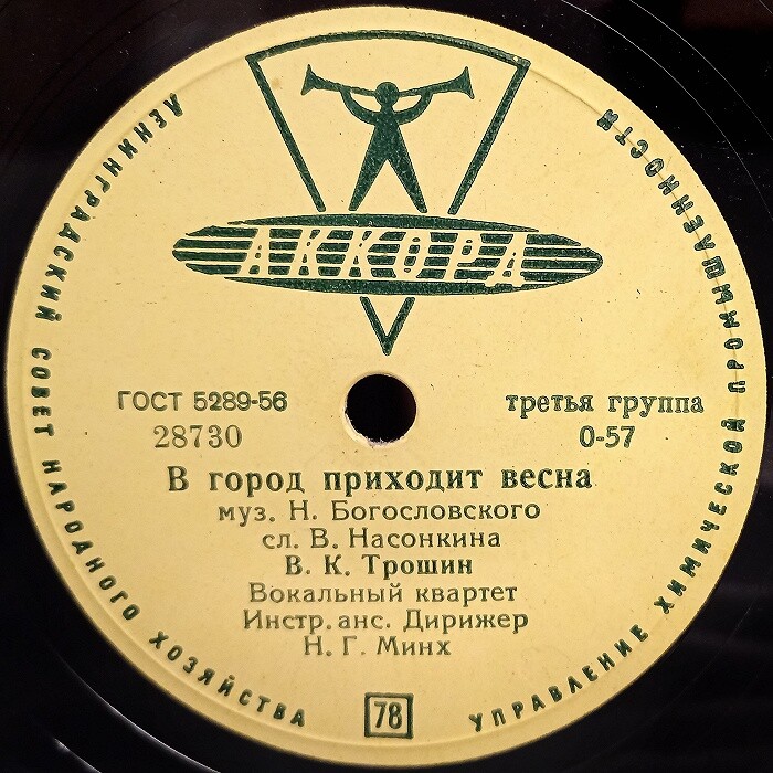 В. Трошин - В город приходит весна / Р. Сикора - Я тебе писать не стану