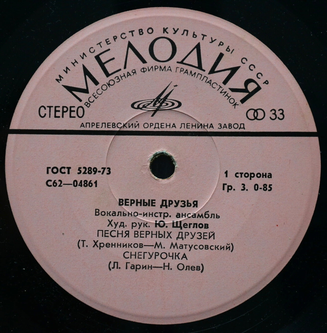 ВИА «ВЕРНЫЕ ДРУЗЬЯ», рук. Ю.Щеглов