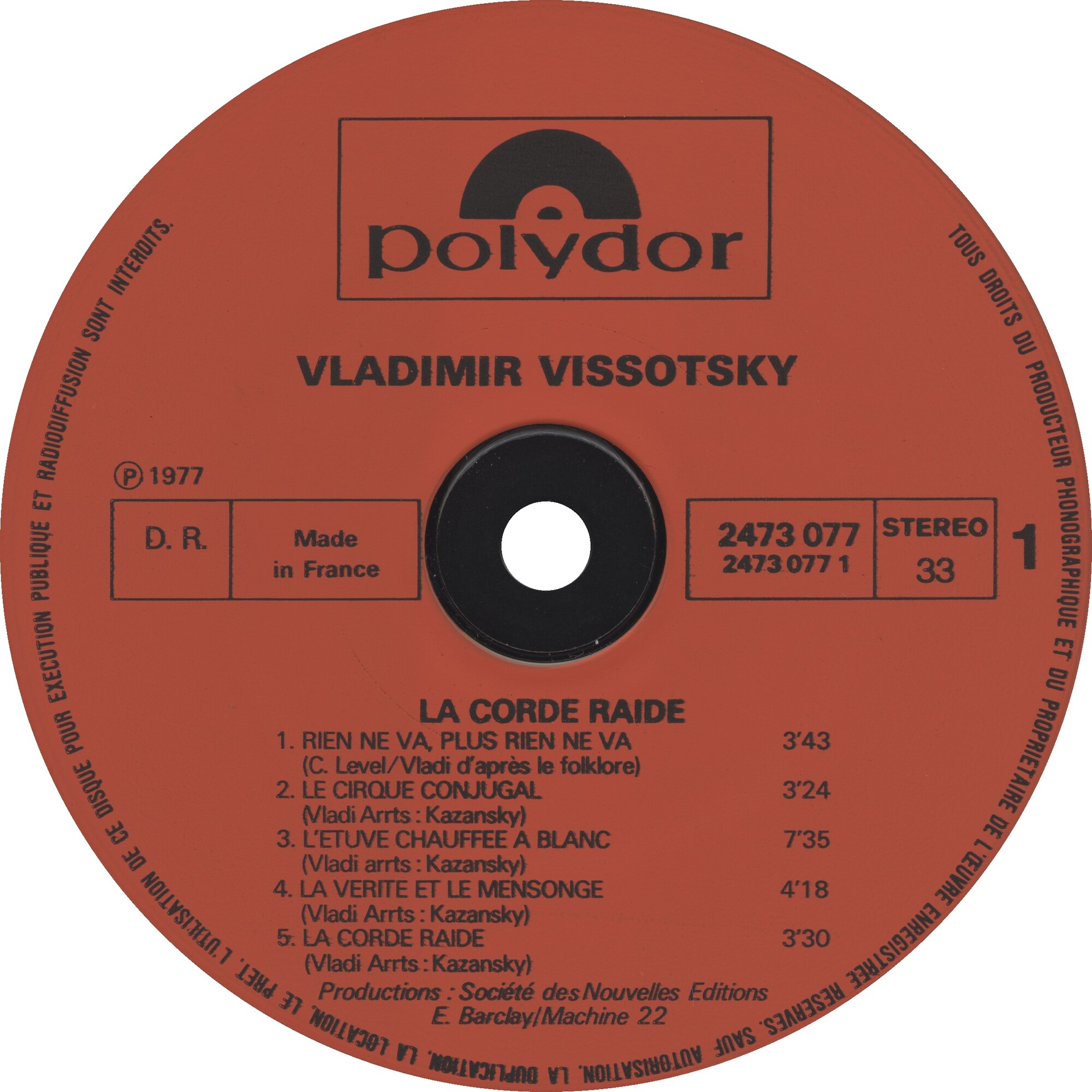 Vladimir Vissotsky. La corde raide