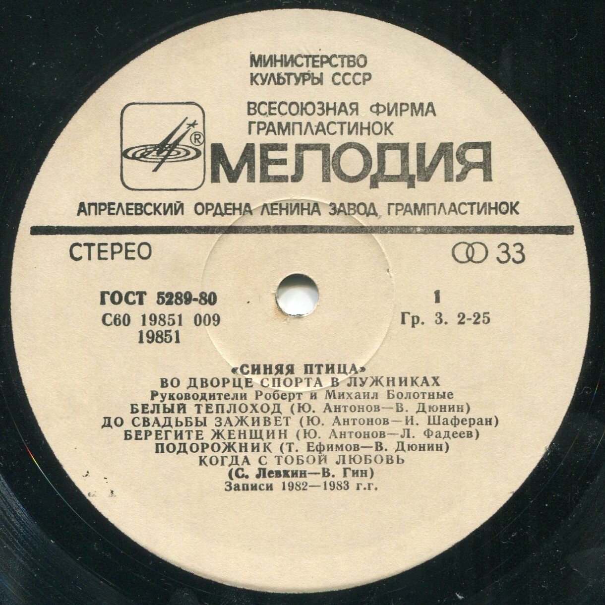 "Синяя птица" во Дворце спорта в Лужниках