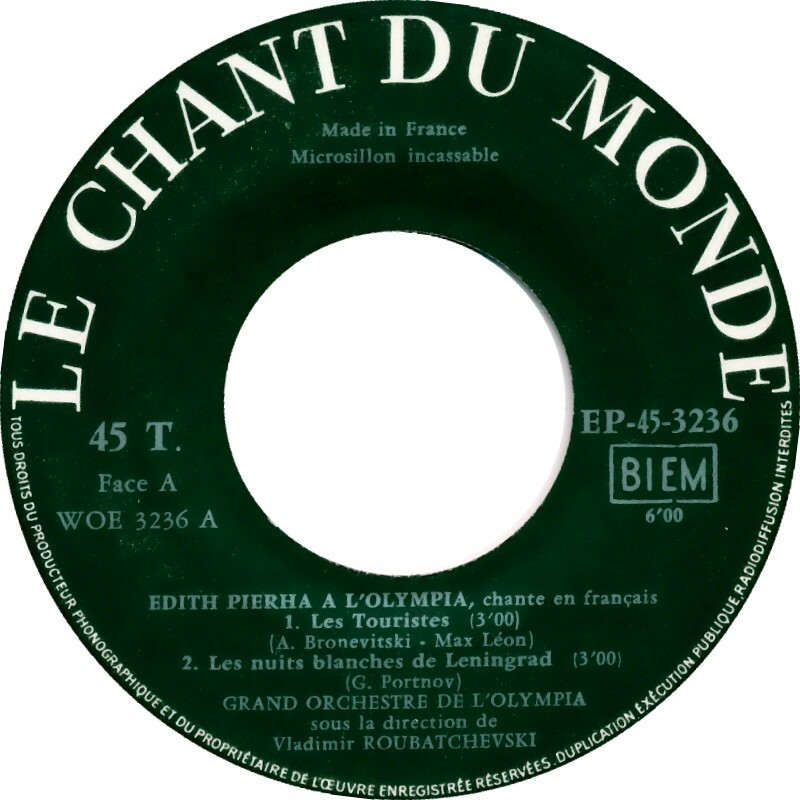 Edith Pierha a L'Olympia