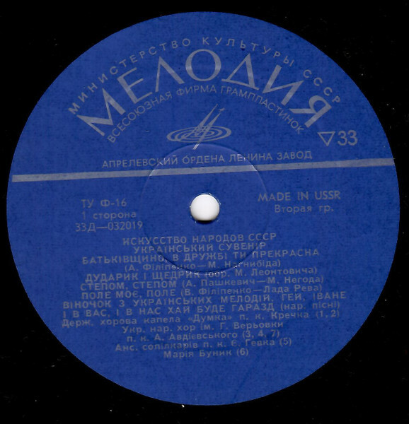 Искусство народов СССР. УКРАИНСКИЙ СУВЕНИР