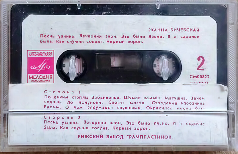 Жанна БИЧЕВСКАЯ