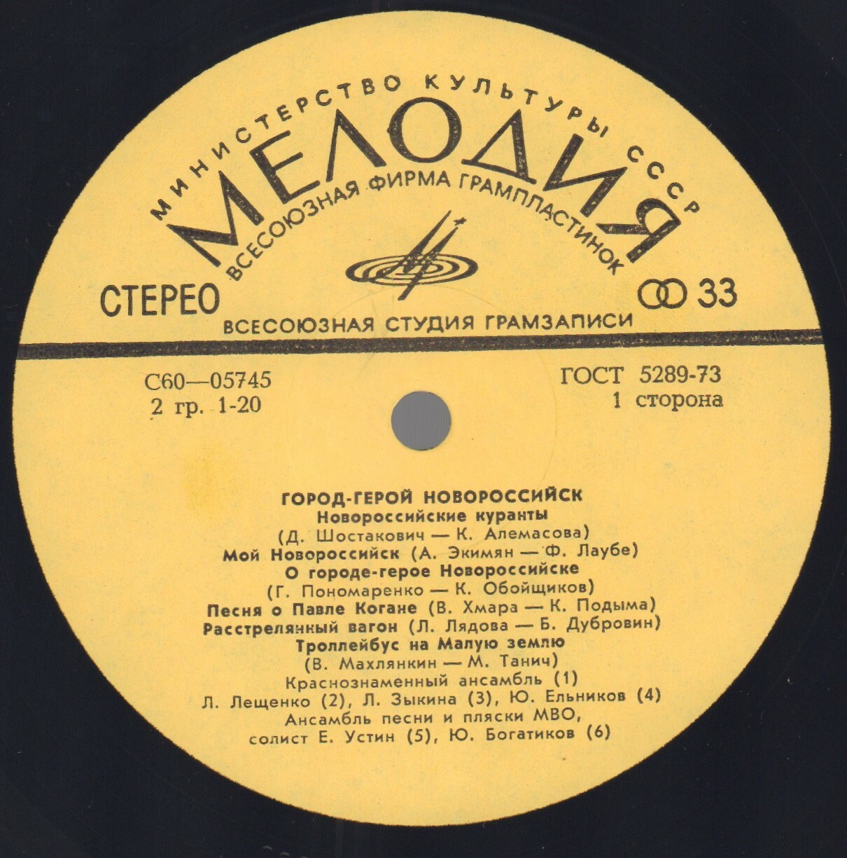 ГОРОД ГЕРОЙ — НОВОРОССИЙСК