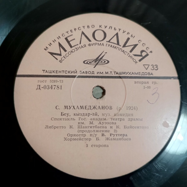 С. Мухамеджанов: Музыкальная комедия «Беу, кыздар ай» (на казахском яз.)