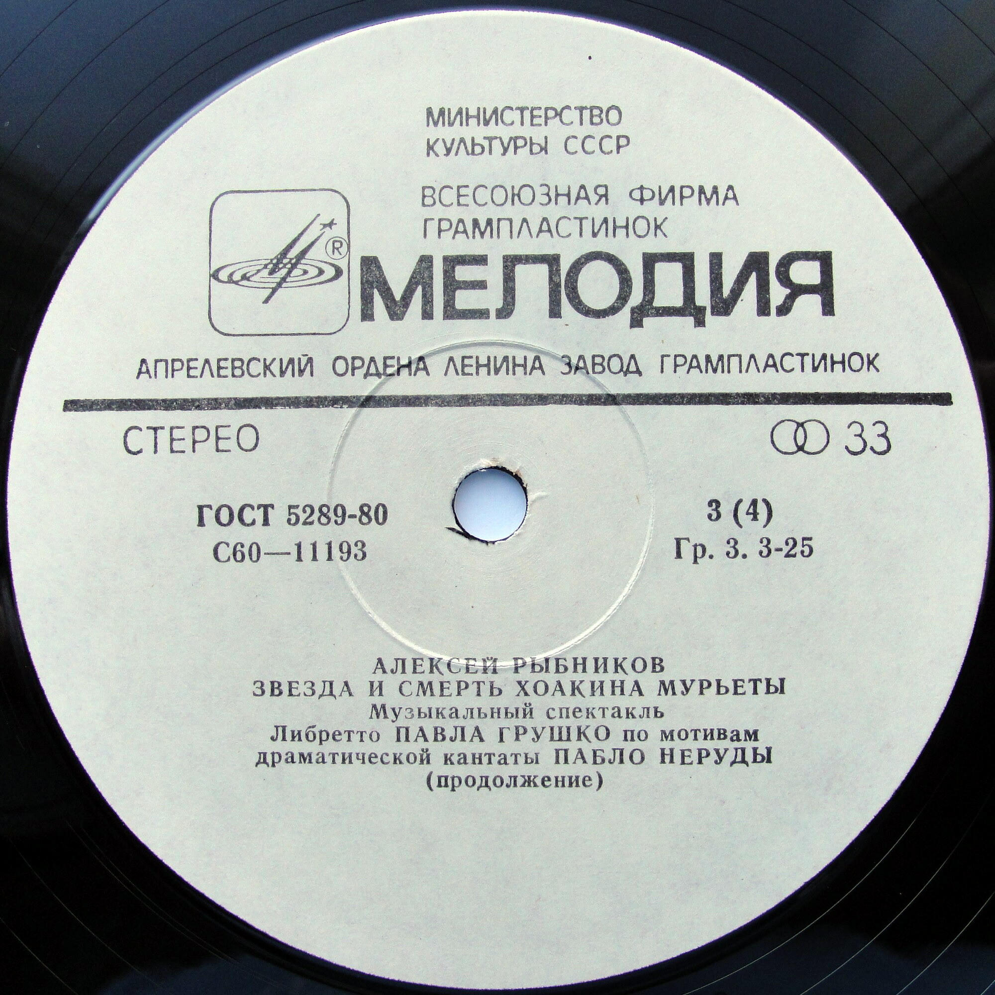 Алексей Рыбников. Звезда и смерть Хоакина Мурьеты