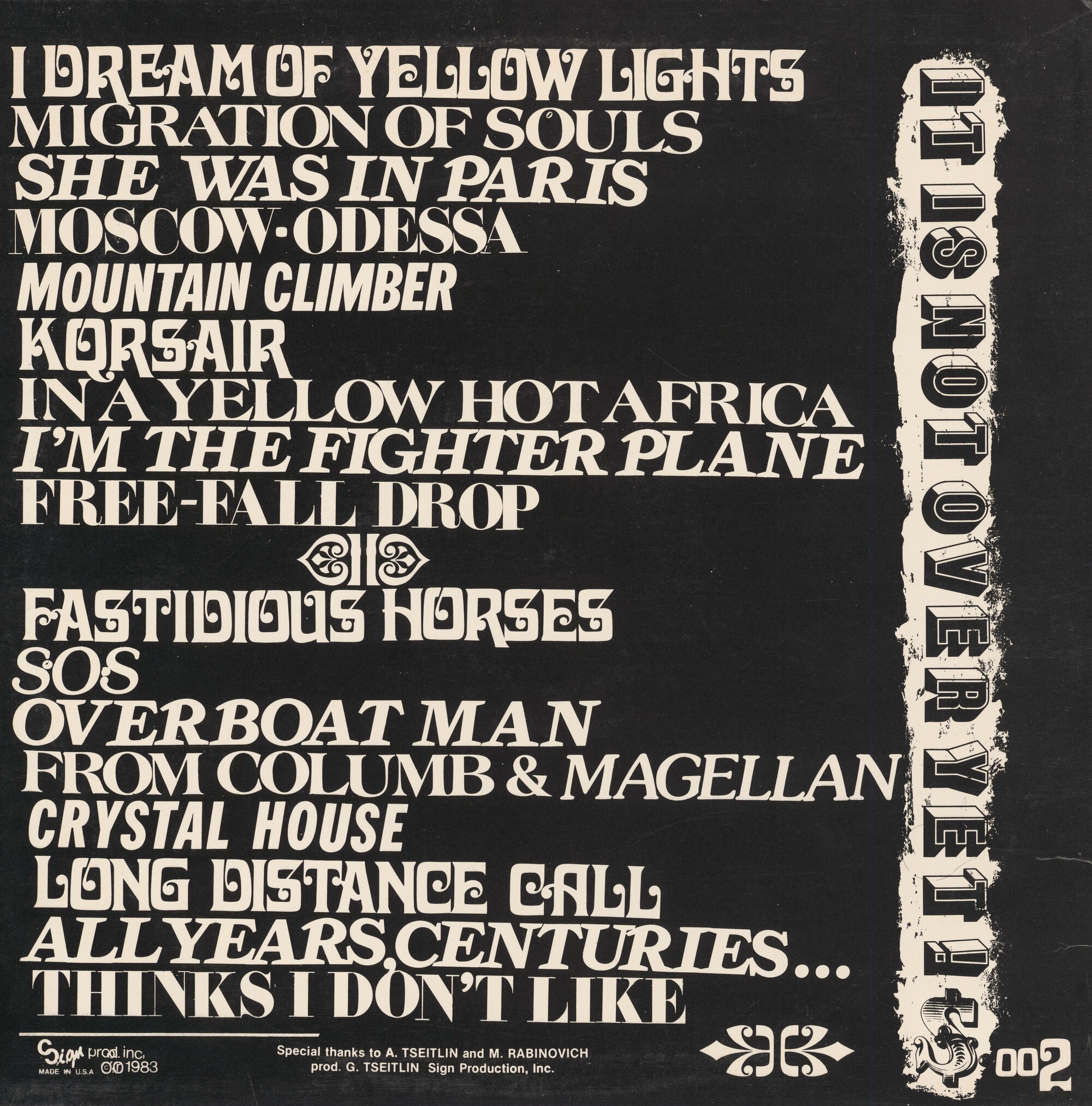 Vladimir Vysotsky. It's Not Over Yet