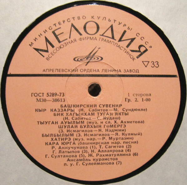 БАШКИРСКИЙ СУВЕНИР