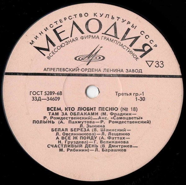 Всем, кто любит песню (№ 18)