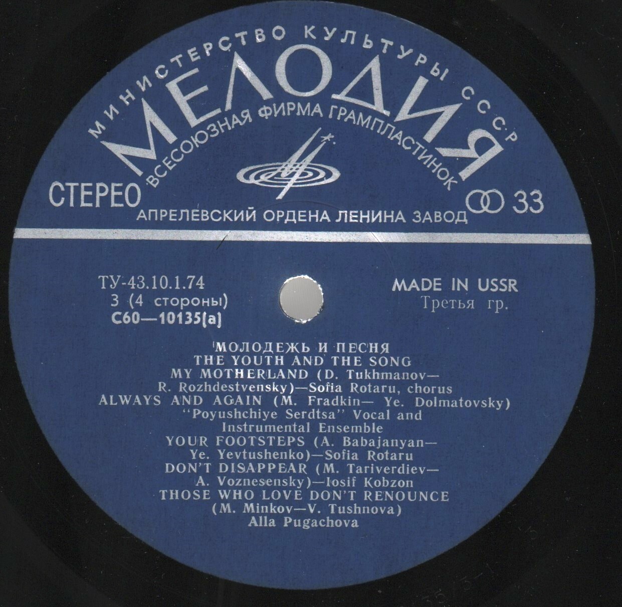 Молодежь и песня