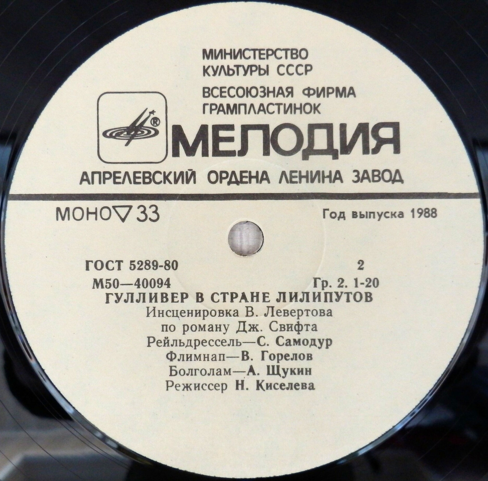 Гулливер в стране лилипутов. Инсценировка по роману Дж. Свифта