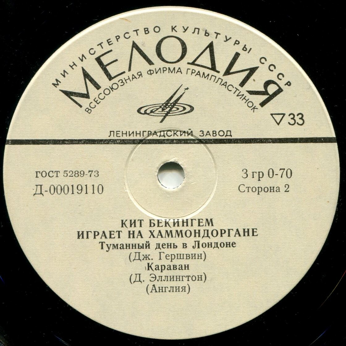 Кит Бекингем играет на хаммондоргане