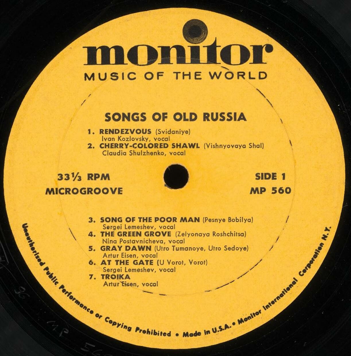Songs Of Old Russia