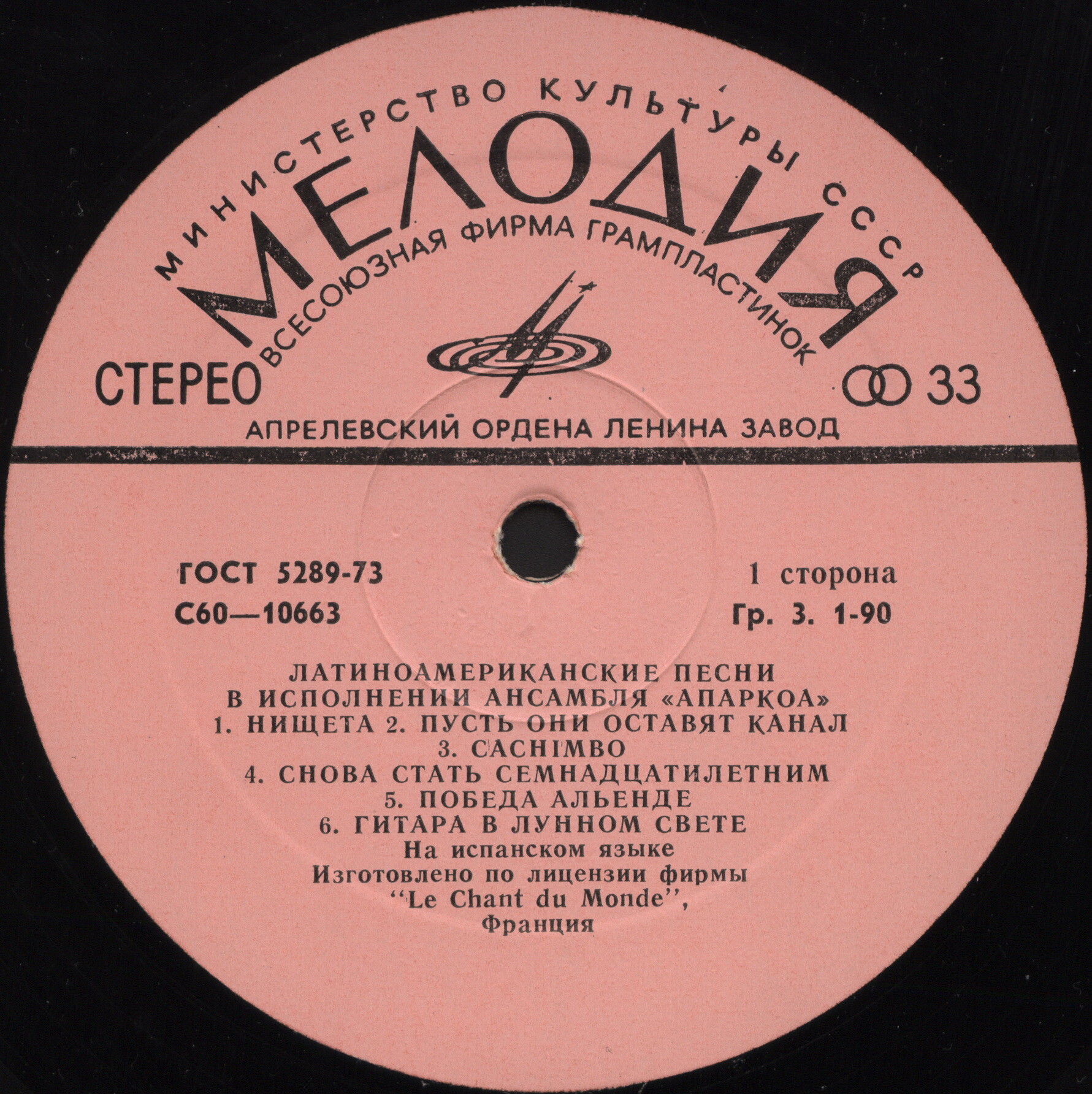 Латиноамериканские песни в исполнении ансамбля «АПАРКОА»