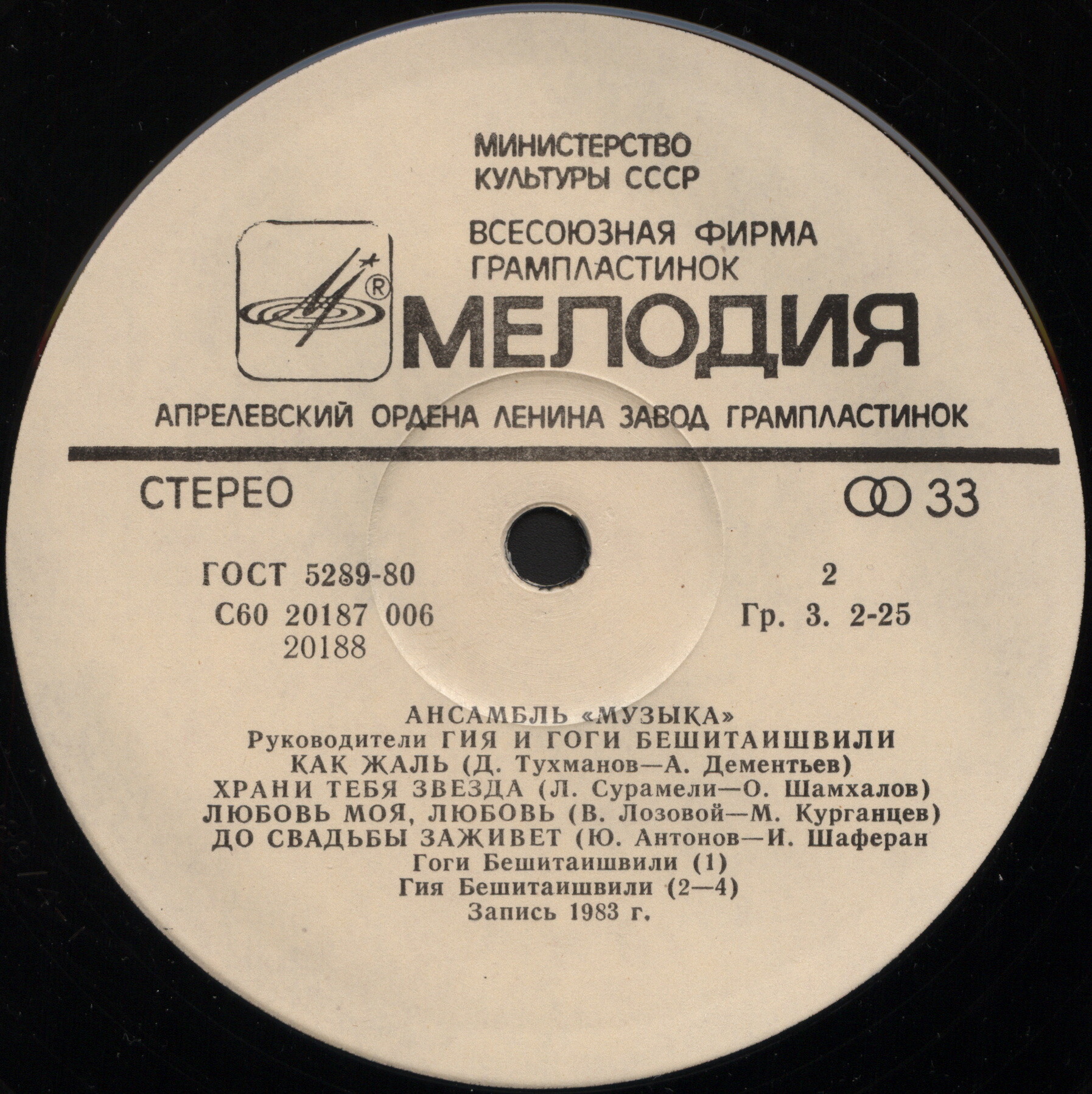 Поют Гия и Гоги БЕШИТАИШВИЛИ. «Любовь моя, любовь…»