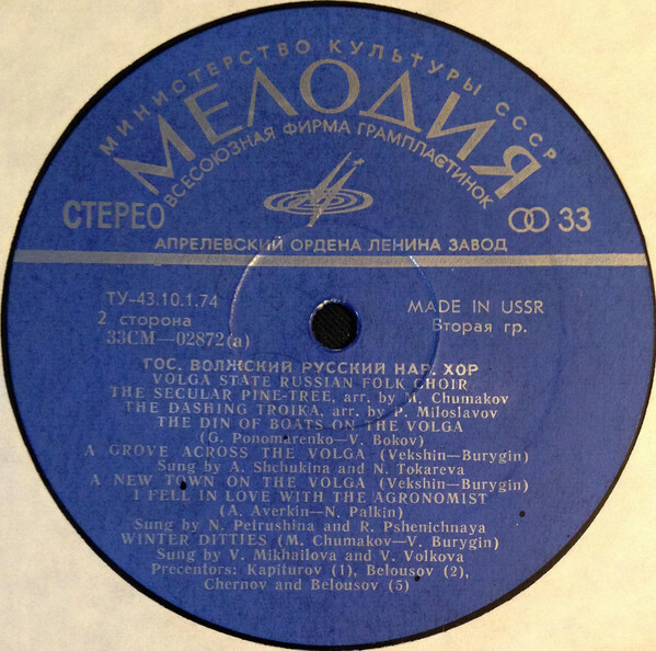 Государственный Волжский русский народный хор