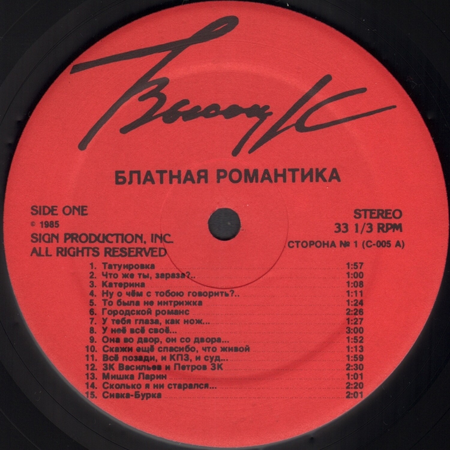 Владимир Высоцкий. Блатная романтика