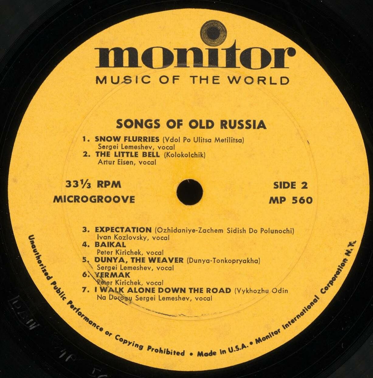 Songs Of Old Russia