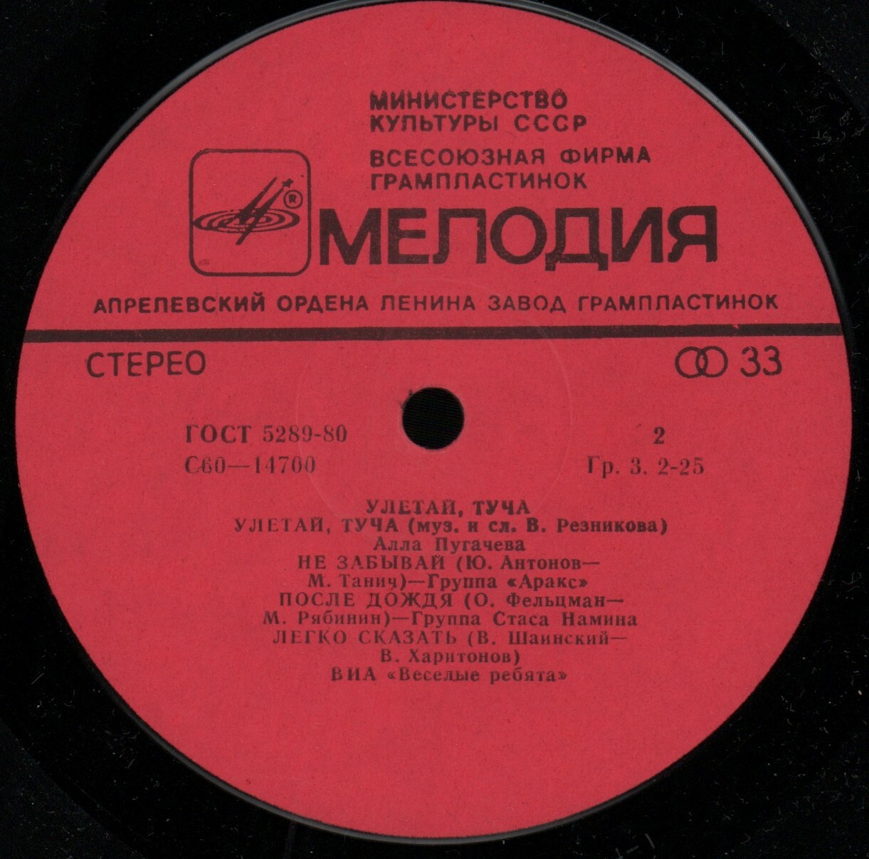 Улетай, туча