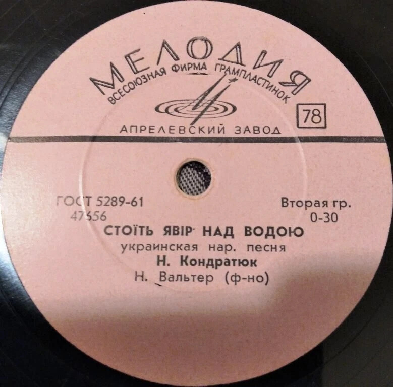 Н. Кондратюк — Місяць на небі / Стоїть явір над водою