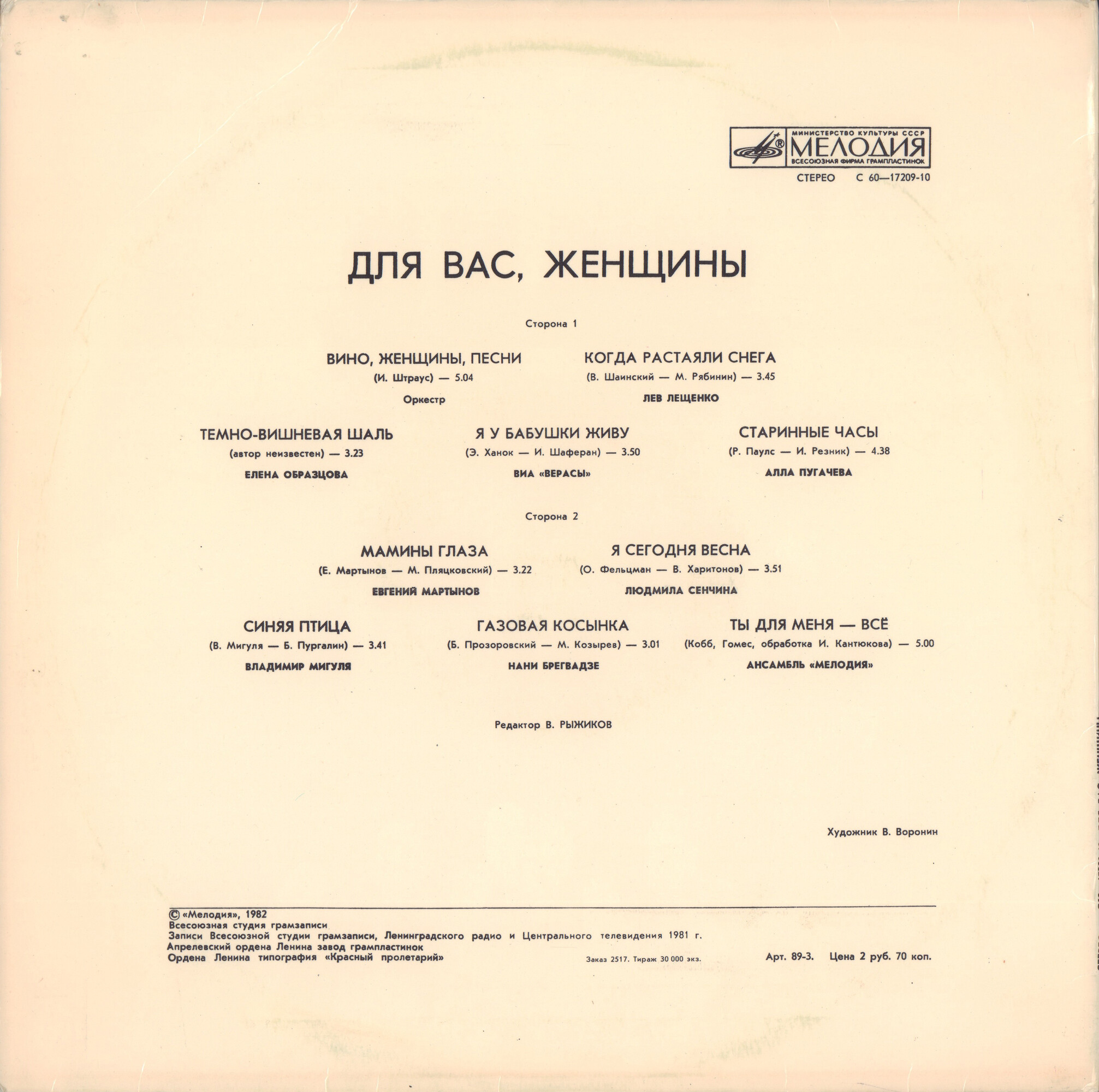 Для вас, женщины!