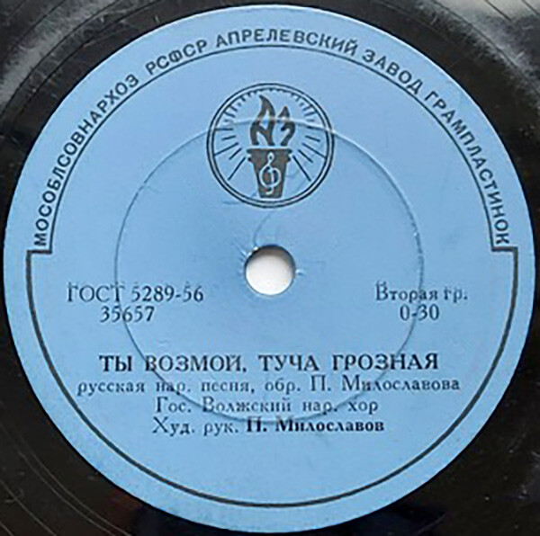 Государственный Волжский народный хор. Худ. рук. П. Милославов