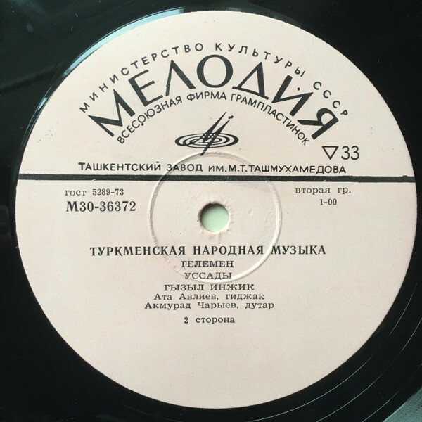 Ата АВЛИЕВ (гиджак), Ахмурад ЧАРЫЕВ (дутар). Туркменские народные мелодии