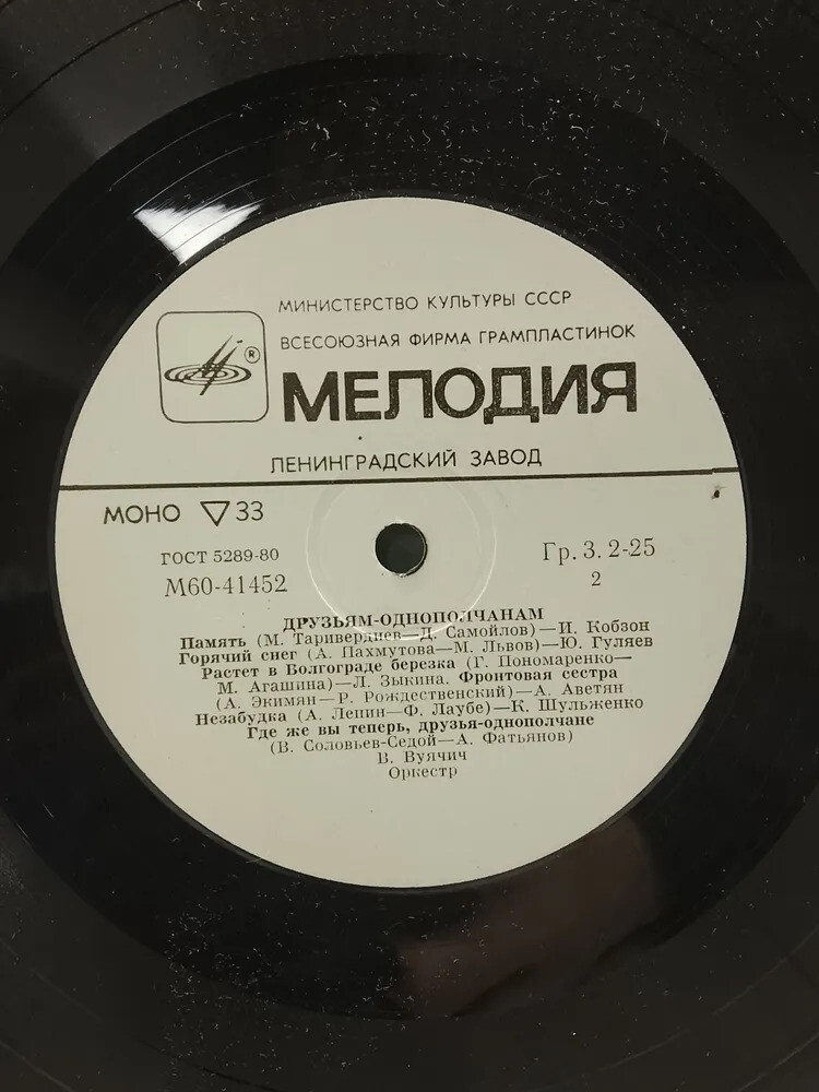 ДРУЗЬЯМ-ОДНОПОЛЧАНАМ