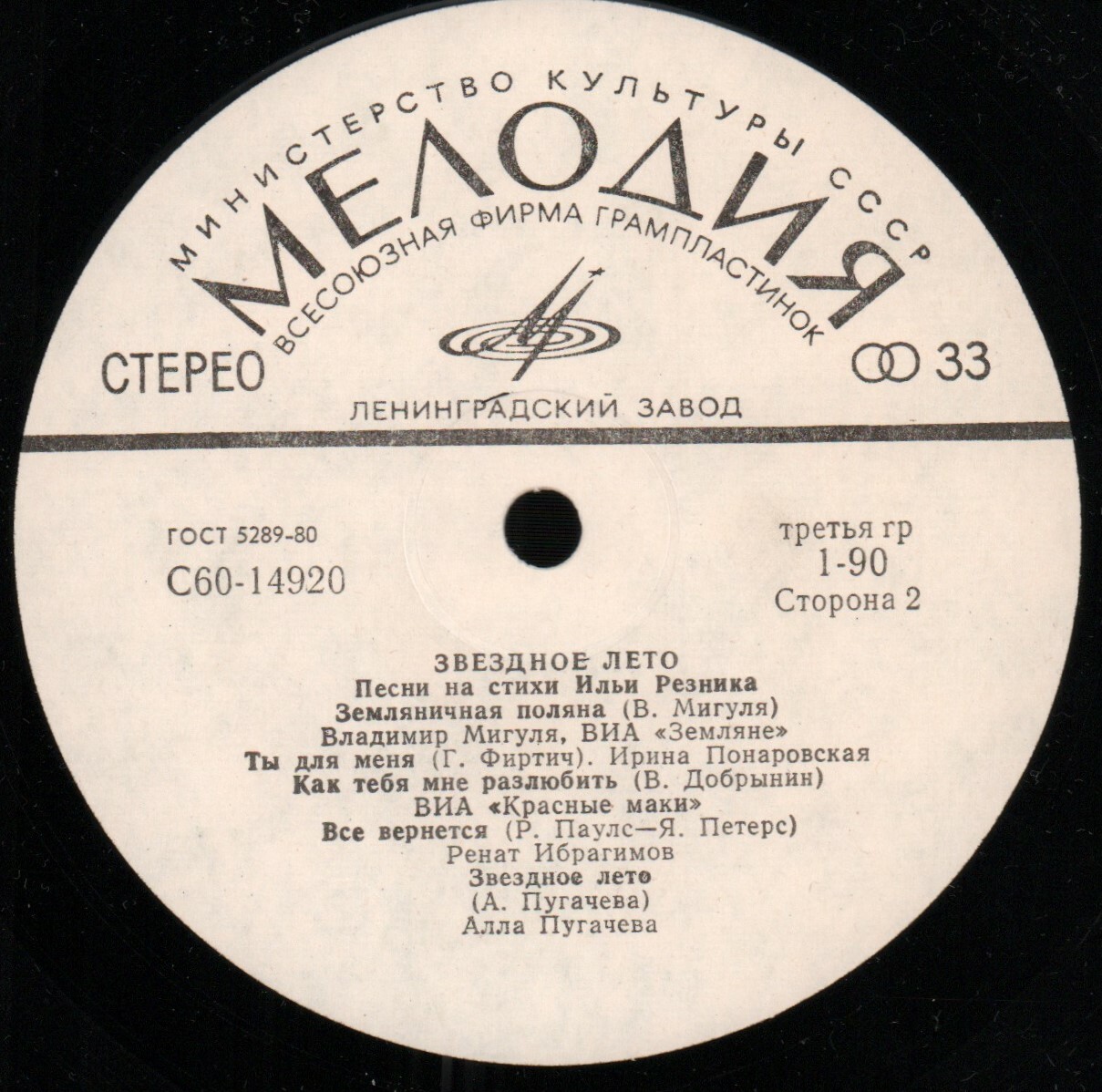 Звездное лето. Песни на стихи Ильи Резника