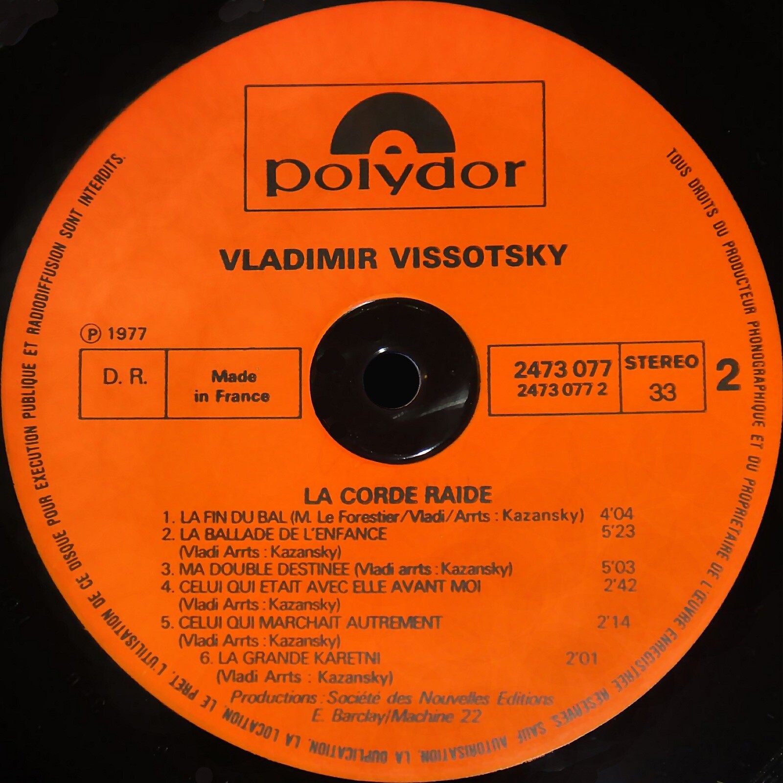 Vladimir Vissotsky. La corde raide