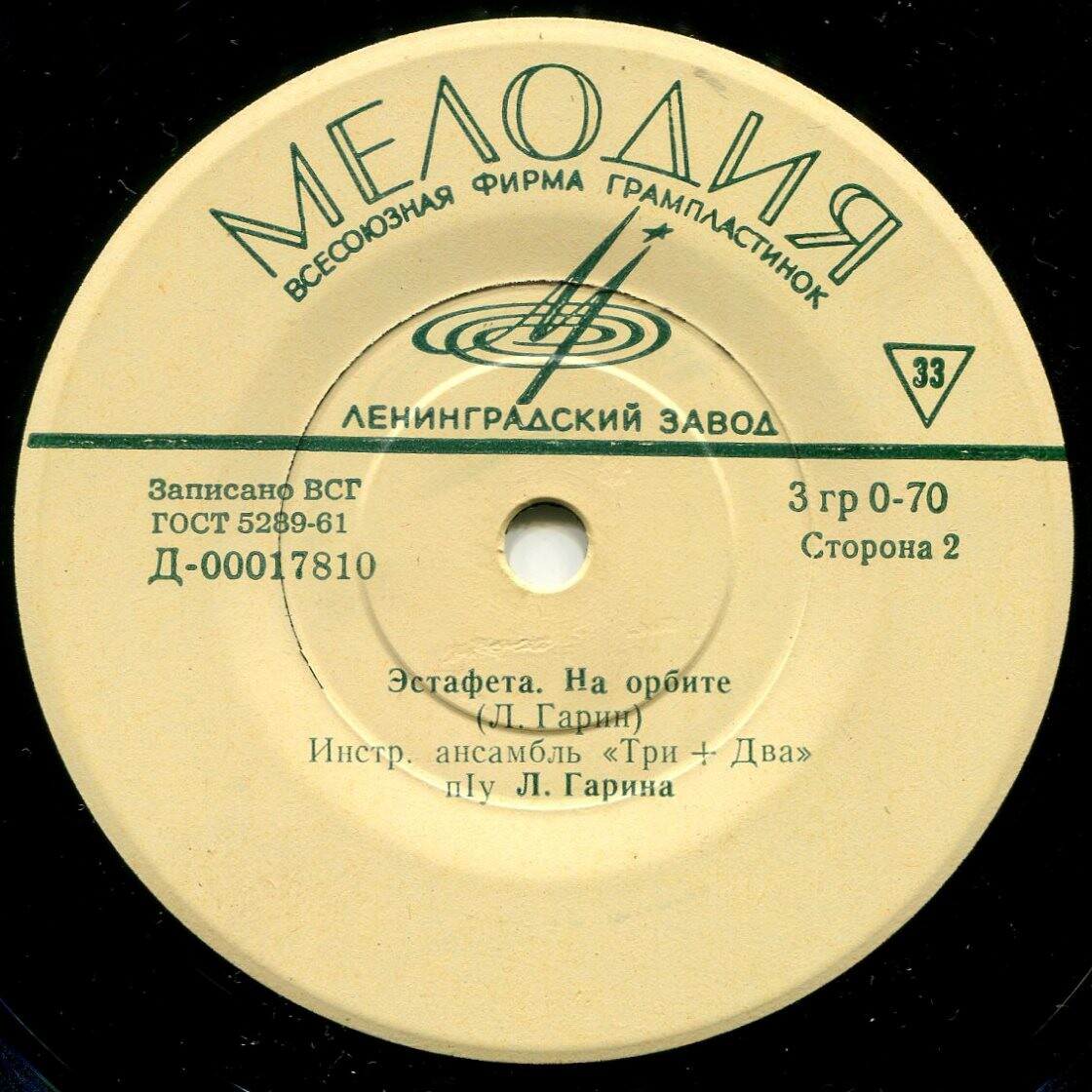 Инструментальный ансамбль «Три + два» п/у Л. Гарина