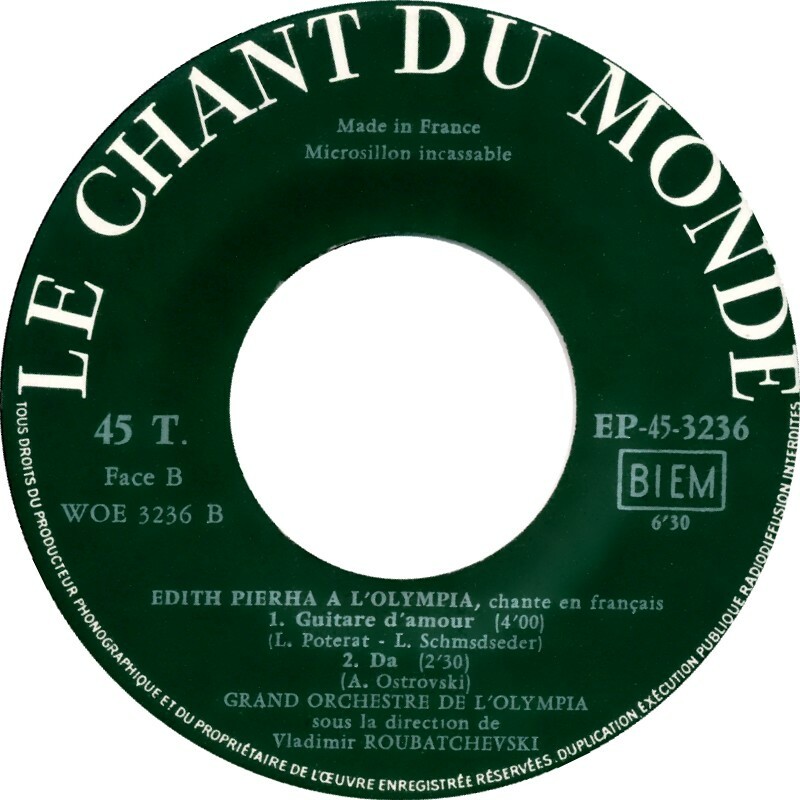 Edith Pierha a L'Olympia