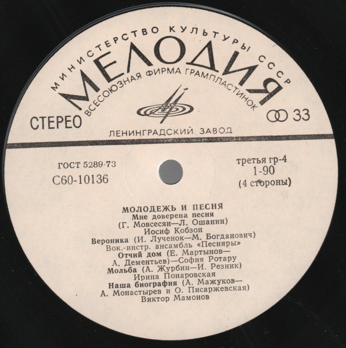 Молодежь и песня