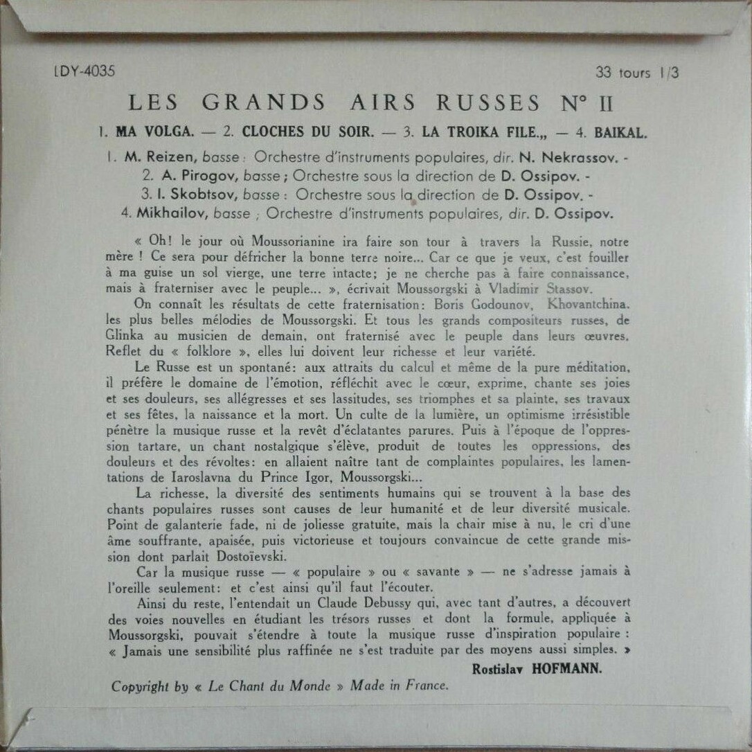 Les grands airs Russes №2