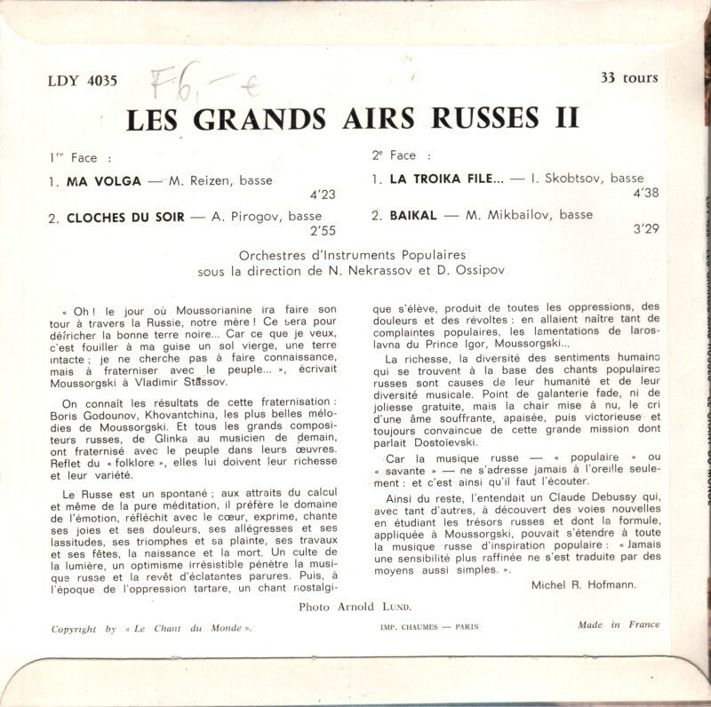 Les grands airs Russes №2
