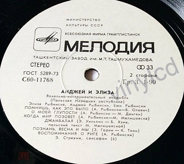 Вокально-инструментальный ансамбль "Анджей и Элиза" (Польша)