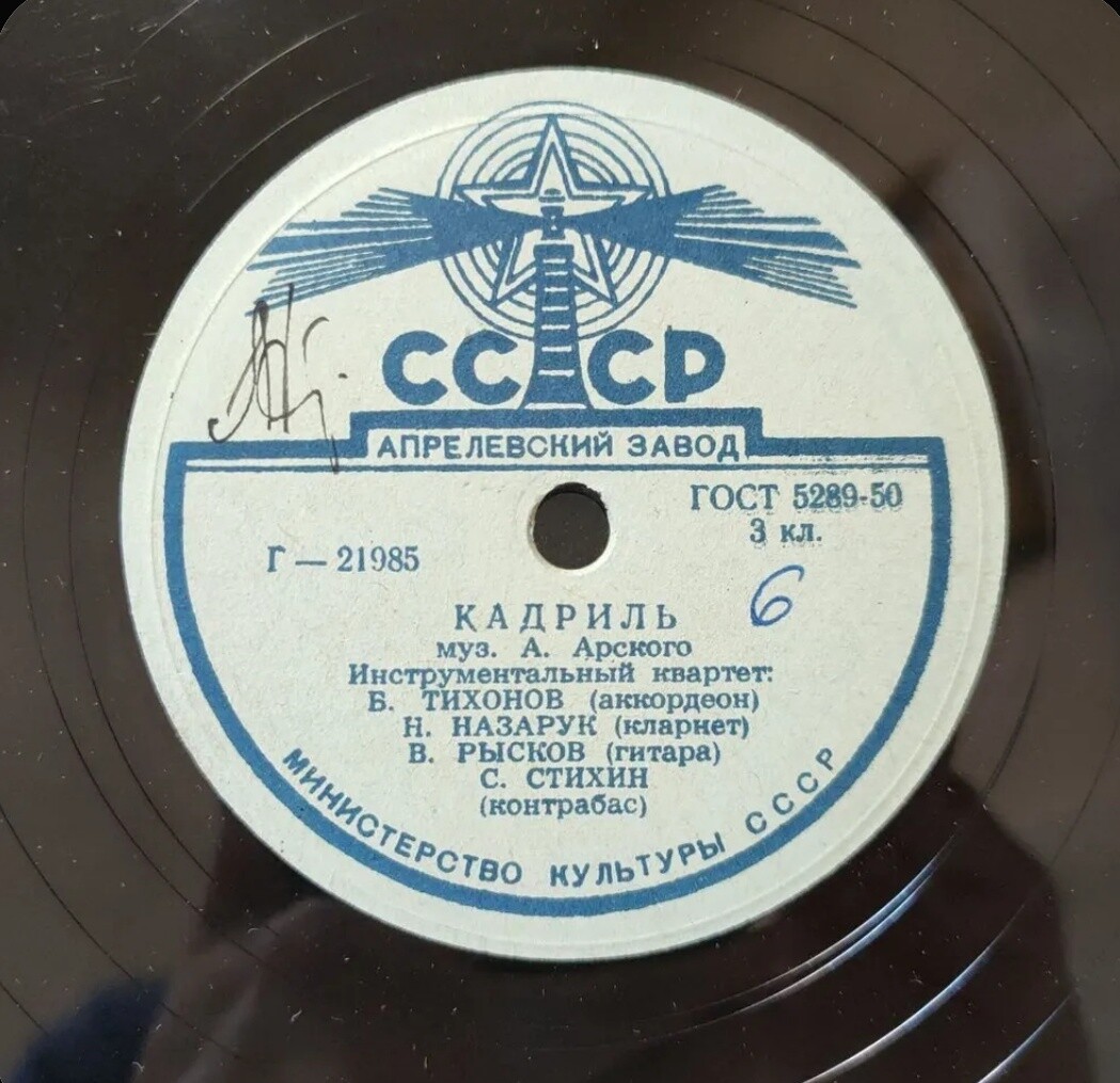 Инстр. квартет п-у Б. Тихонова - Полька / Кадриль