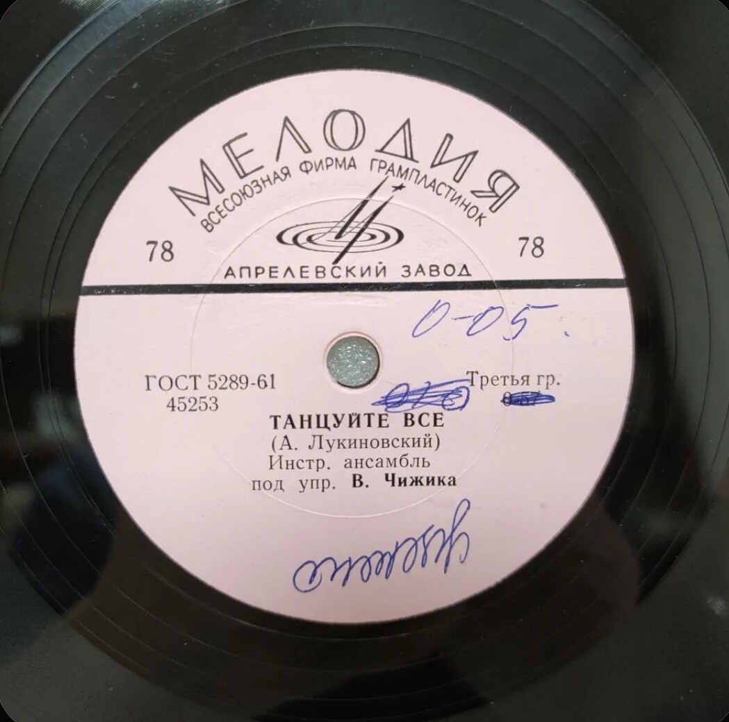 Танцуйте все (Инстр. ансамбль п/у В. Чижика) / У водопада (Ансамбль электромузыкальных инструментов п/у В. Мещерина)