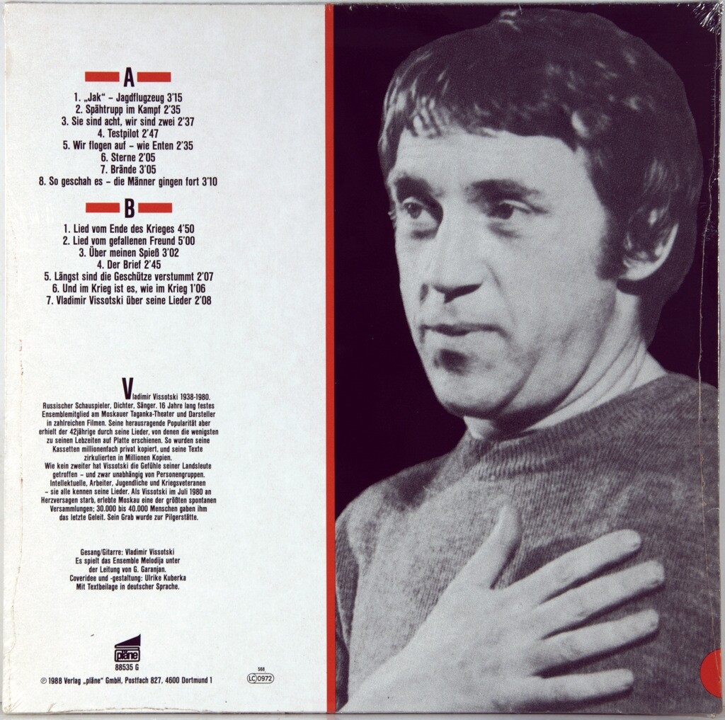 Vladimir Vissotski. Lieder III