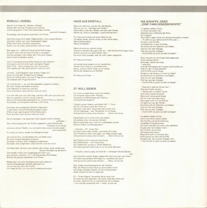 Vladimir Vissotzki. «Wir drehen die Erde». Lieder II