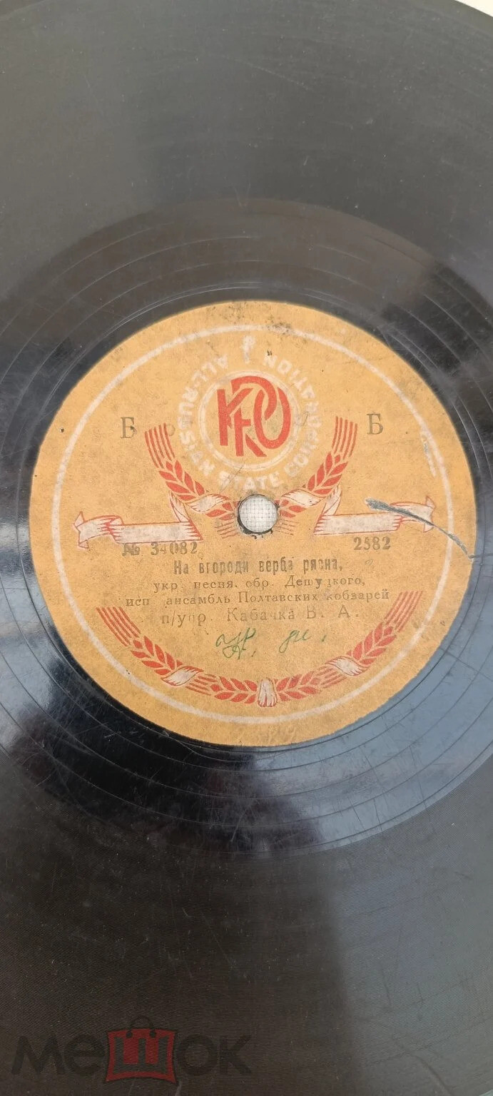 Ансамбль Полтавск. кобзарей п/упр. Кабачка В. А. - Піп та попадя (обр. Хоткевича Г. М.) // На вгороді верба рясна (oбр. Демуцького П. Д.)