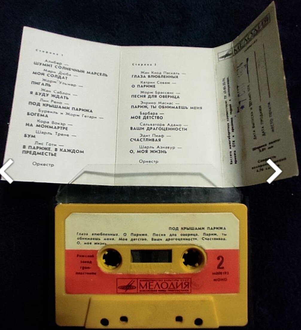 Под крышами Парижа. Французские шансонье