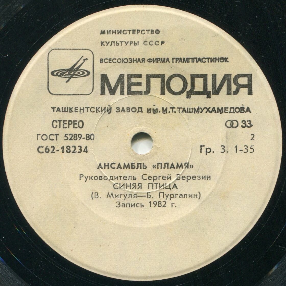 Ансамбль "Пламя". Руководитель Сергей Березин